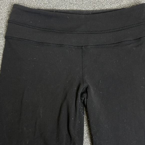 Lululemon Pants Womens 4 Black Flare Ankle Yoga Leggings Stretch Pull On - Picture 6 of 14